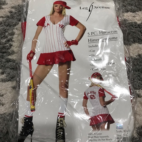 4 piece homerun hitter costume size S/M - Picture 1 of 1